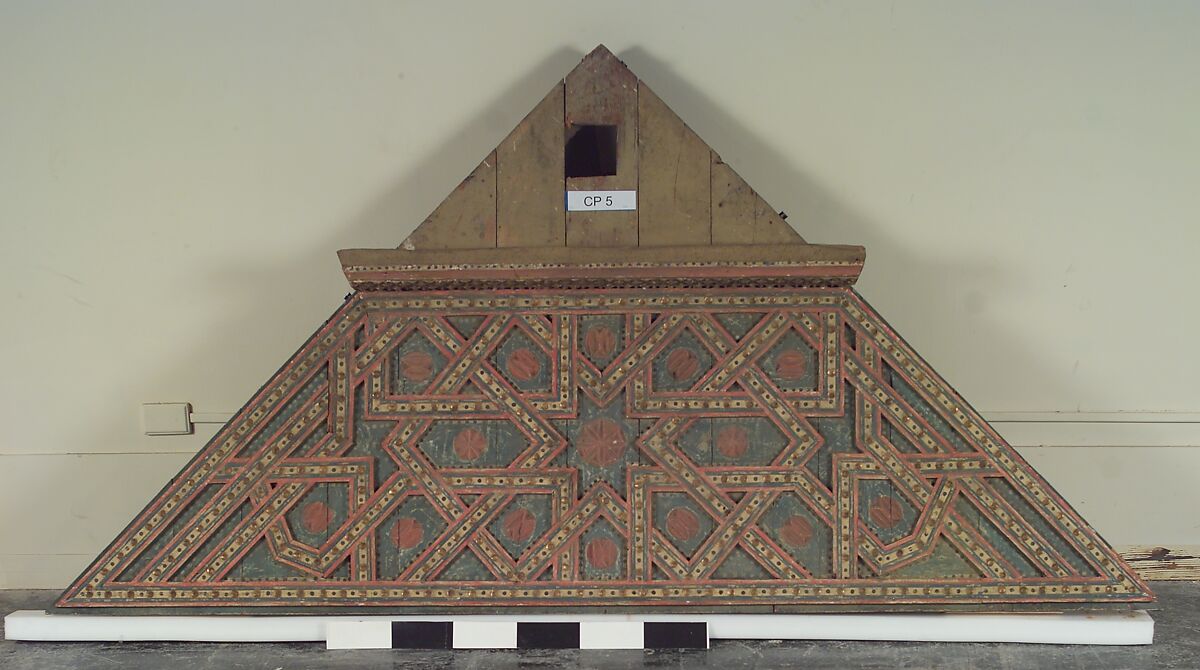 Ceiling, Wood; carved, painted, and gilded