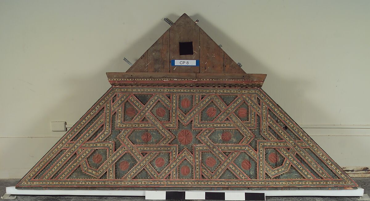 Ceiling, Wood; carved, painted, and gilded