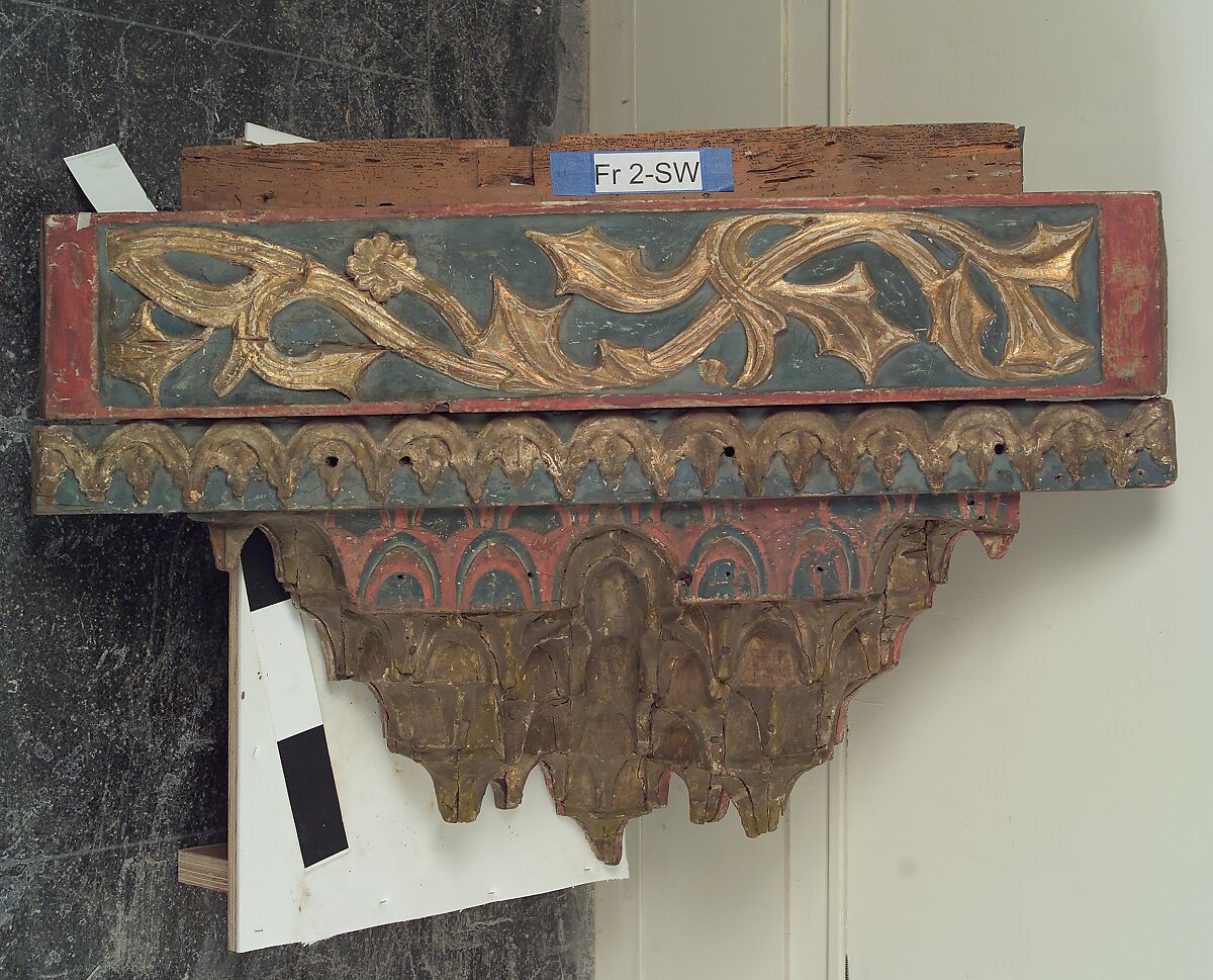 Ceiling, Wood; carved, painted, and gilded