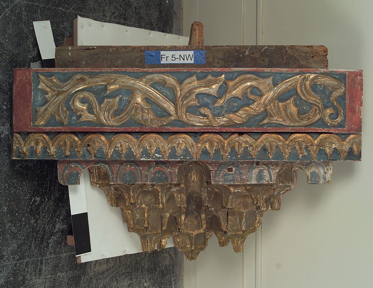 Ceiling, Wood; carved, painted, and gilded