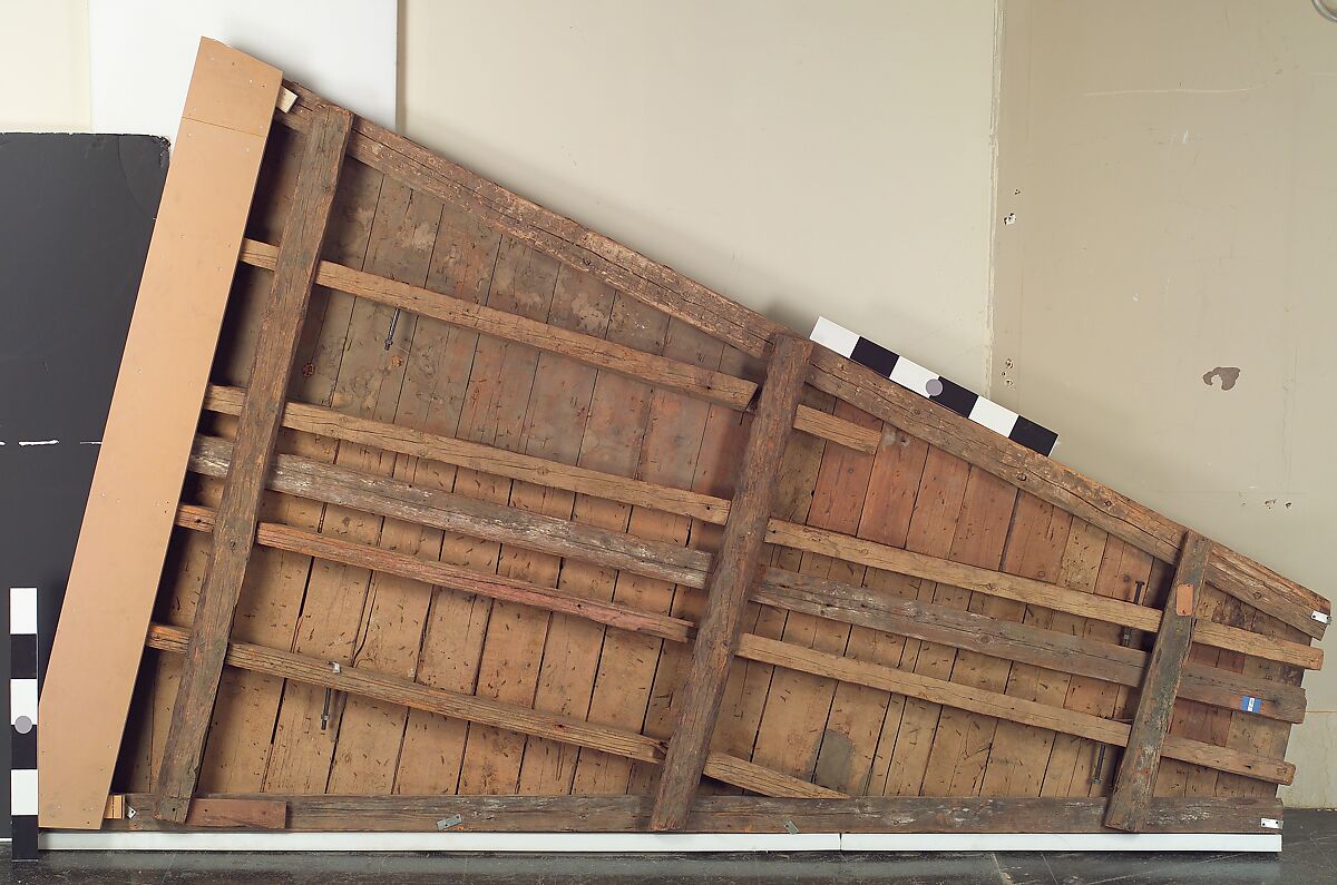 Ceiling, Wood; carved, painted, and gilded