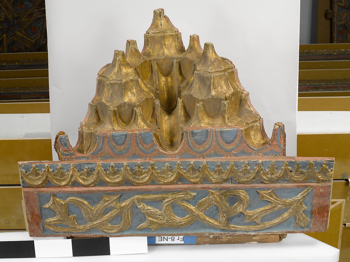 Ceiling, Wood; carved, painted, and gilded