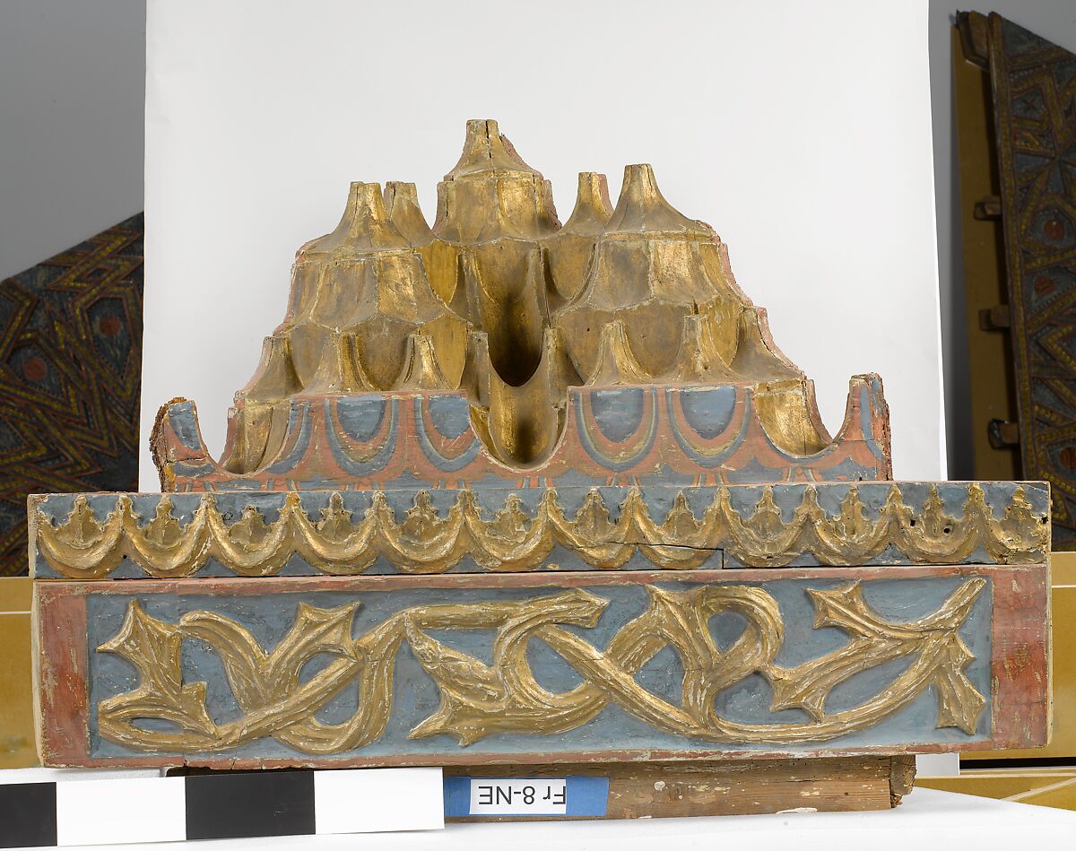 Ceiling, Wood; carved, painted, and gilded