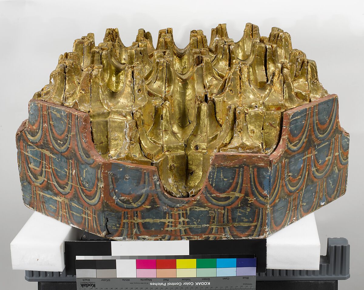 Ceiling, Wood; carved, painted, and gilded