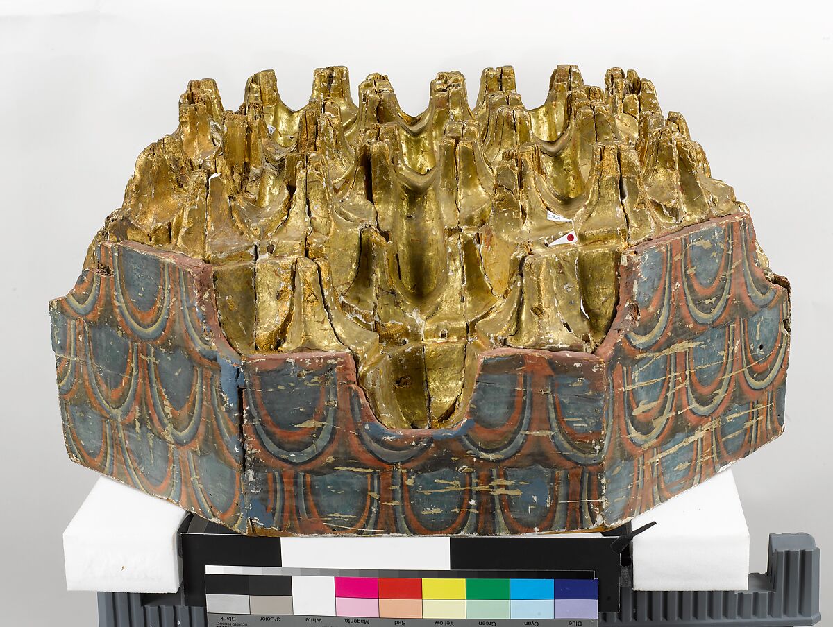 Ceiling, Wood; carved, painted, and gilded