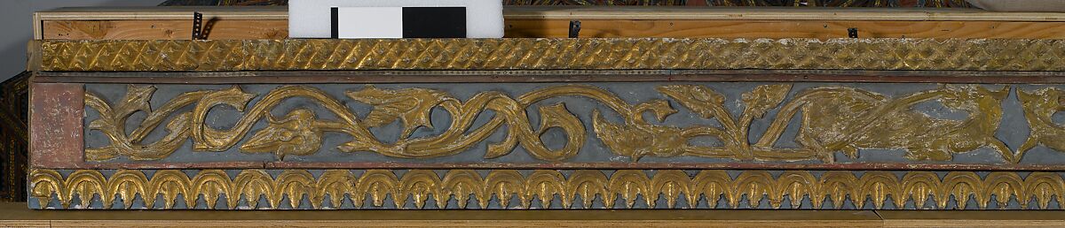 Ceiling, Wood; carved, painted, and gilded