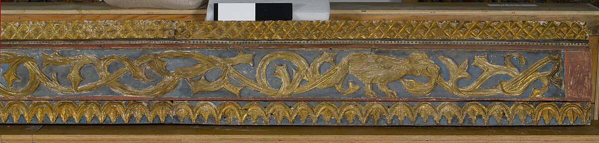 Ceiling, Wood; carved, painted, and gilded
