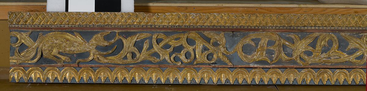 Ceiling, Wood; carved, painted, and gilded