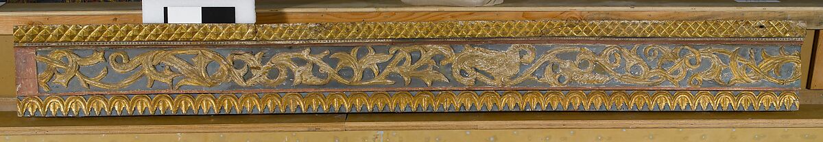 Ceiling, Wood; carved, painted, and gilded