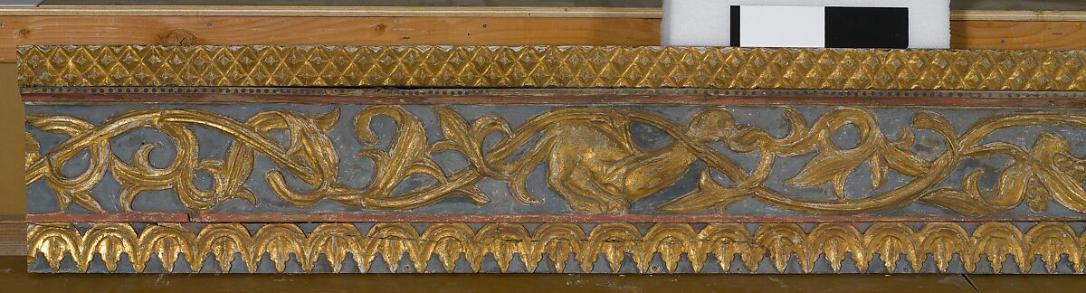 Ceiling, Wood; carved, painted, and gilded