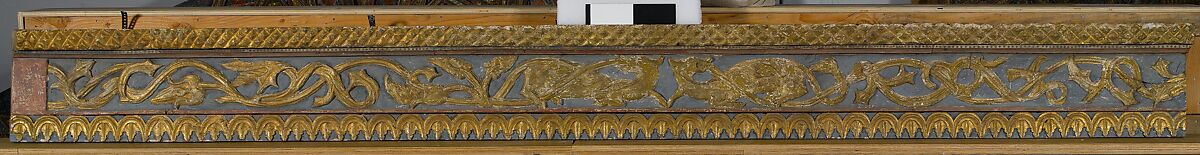 Ceiling, Wood; carved, painted, and gilded