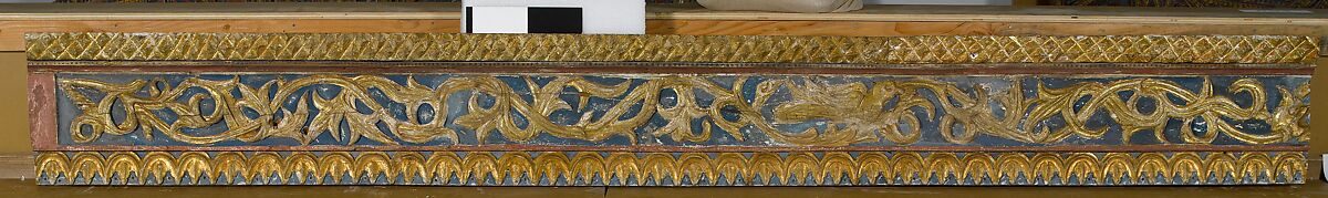 Ceiling, Wood; carved, painted, and gilded