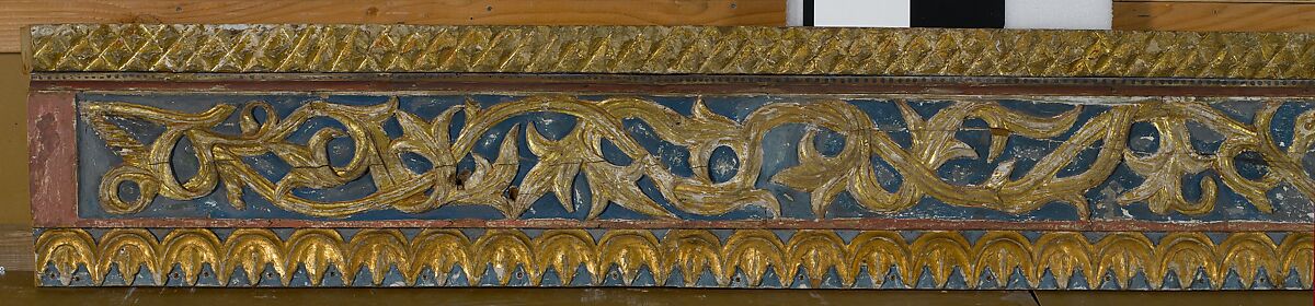 Ceiling, Wood; carved, painted, and gilded