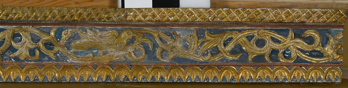 Ceiling, Wood; carved, painted, and gilded