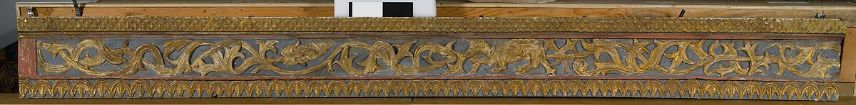 Ceiling, Wood; carved, painted, and gilded