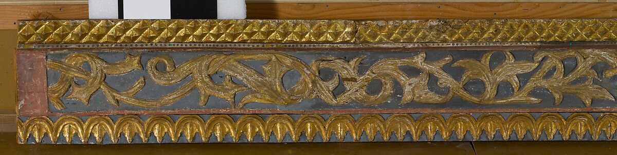 Ceiling, Wood; carved, painted, and gilded