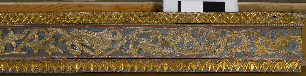 Ceiling, Wood; carved, painted, and gilded