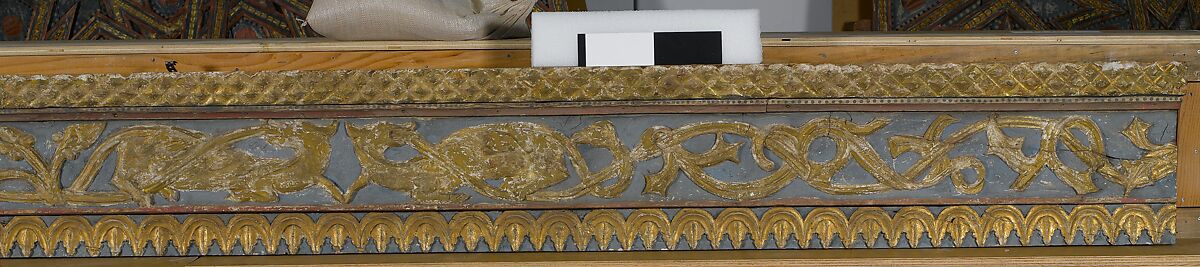 Ceiling, Wood; carved, painted, and gilded