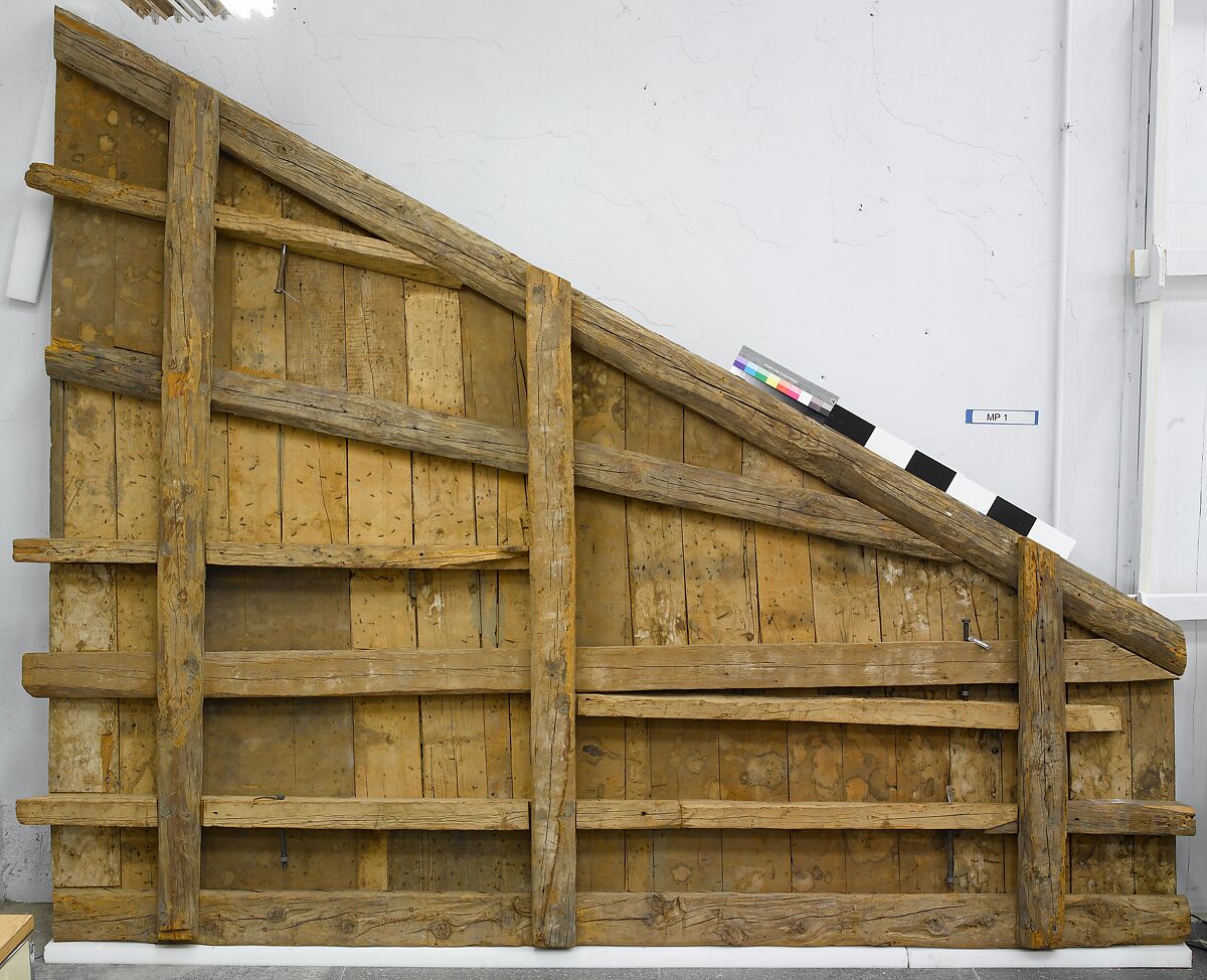 Ceiling, Wood; carved, painted, and gilded