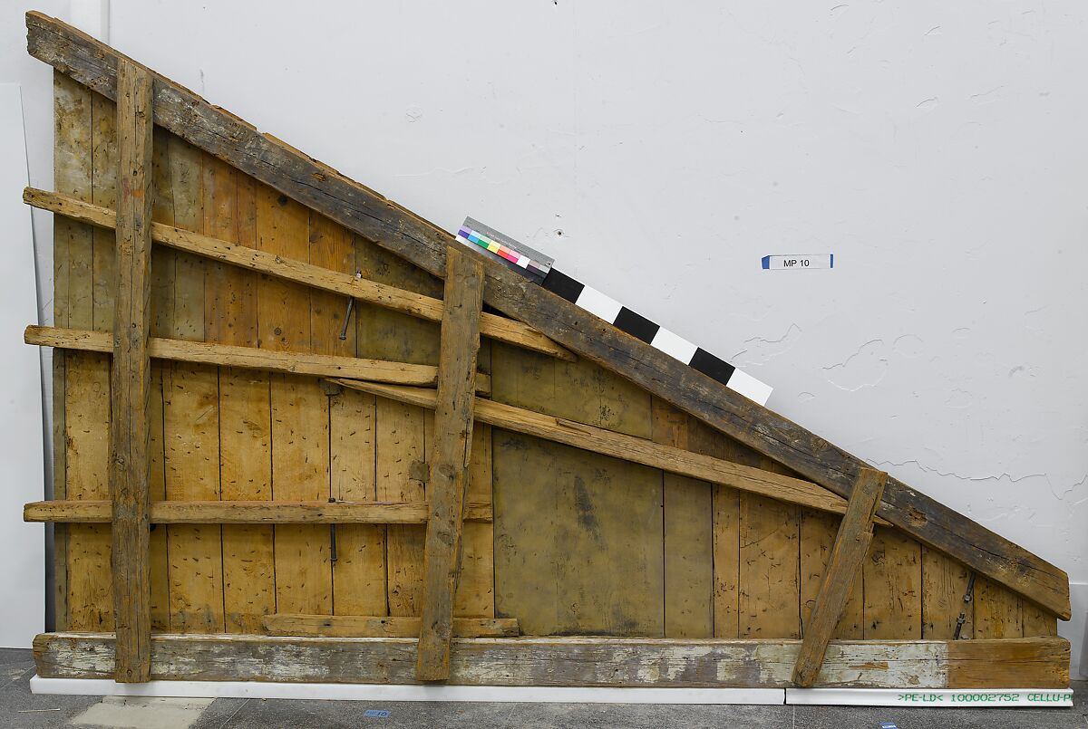 Ceiling, Wood; carved, painted, and gilded