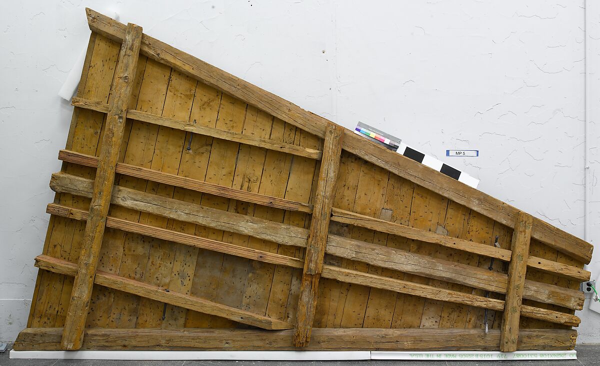 Ceiling, Wood; carved, painted, and gilded