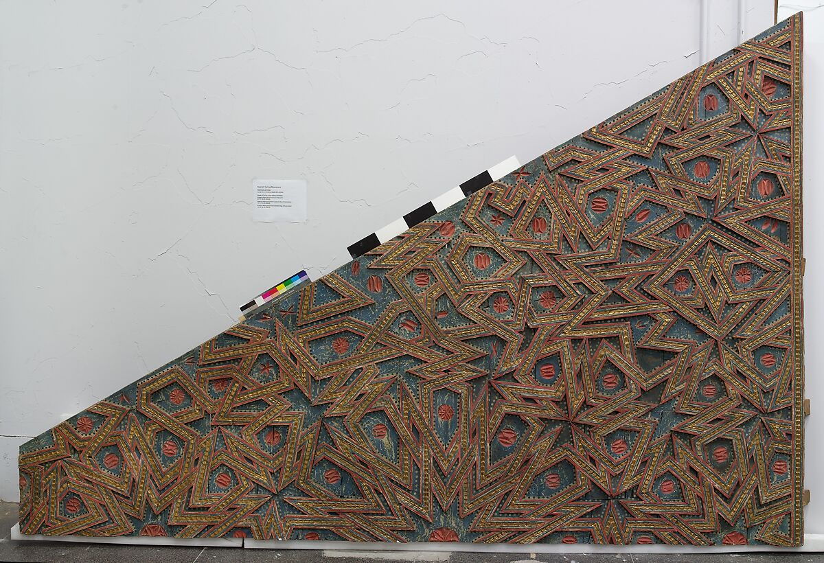 Ceiling, Wood; carved, painted, and gilded