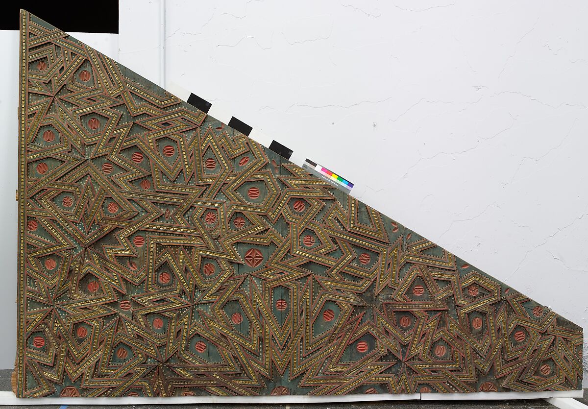 Ceiling, Wood; carved, painted, and gilded