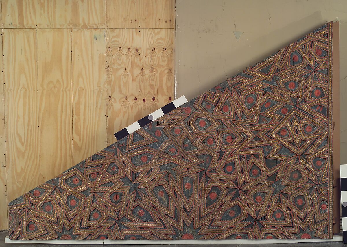 Ceiling, Wood; carved, painted, and gilded