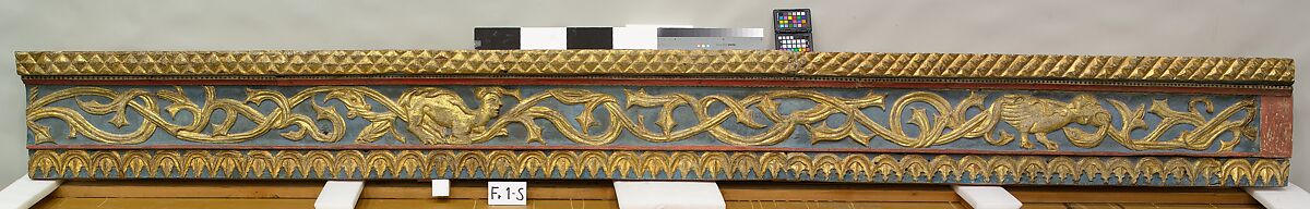 Ceiling, Wood; carved, painted, and gilded