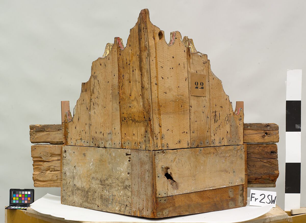 Ceiling, Wood; carved, painted, and gilded