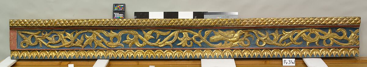 Ceiling, Wood; carved, painted, and gilded