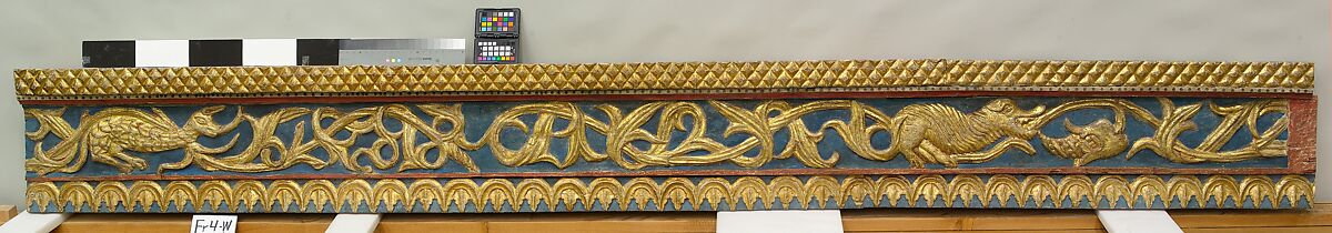 Ceiling, Wood; carved, painted, and gilded