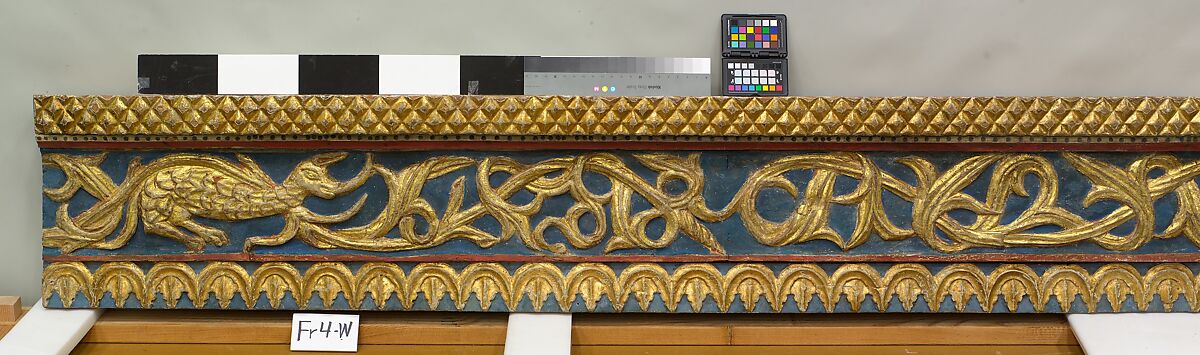 Ceiling, Wood; carved, painted, and gilded