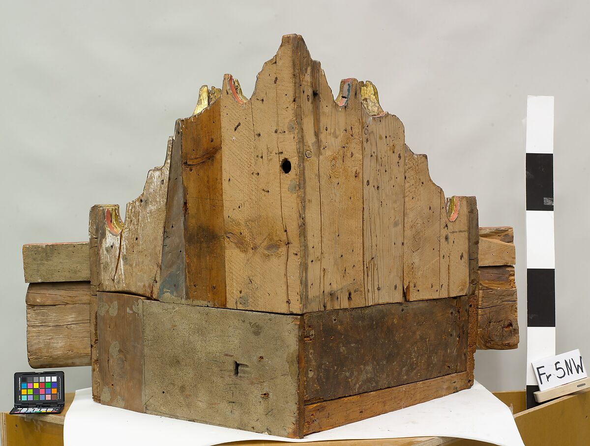 Ceiling, Wood; carved, painted, and gilded