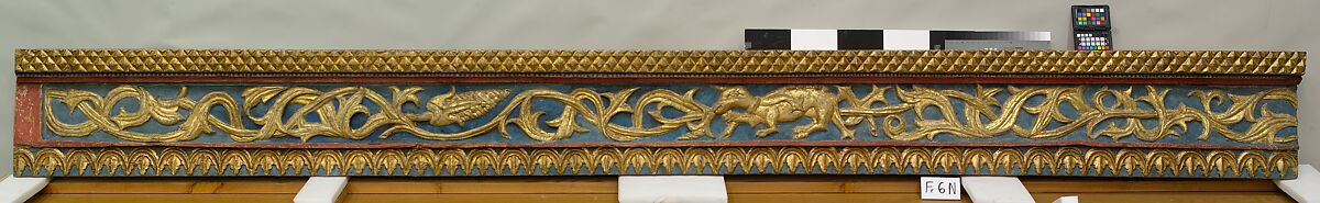 Ceiling, Wood; carved, painted, and gilded