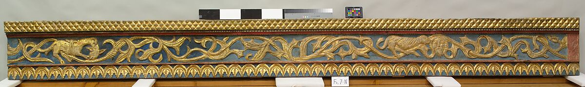 Ceiling, Wood; carved, painted, and gilded