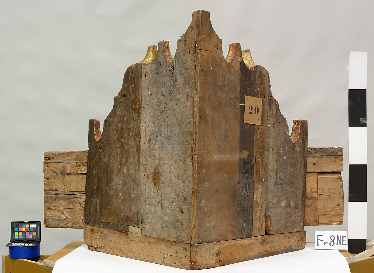 Ceiling, Wood; carved, painted, and gilded