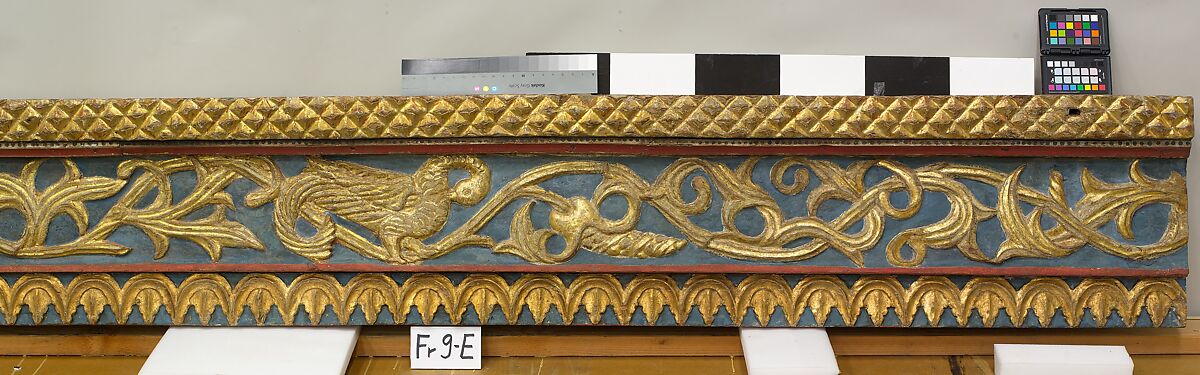 Ceiling, Wood; carved, painted, and gilded