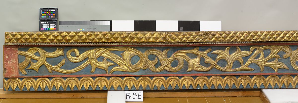 Ceiling, Wood; carved, painted, and gilded