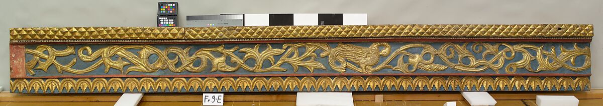 Ceiling, Wood; carved, painted, and gilded