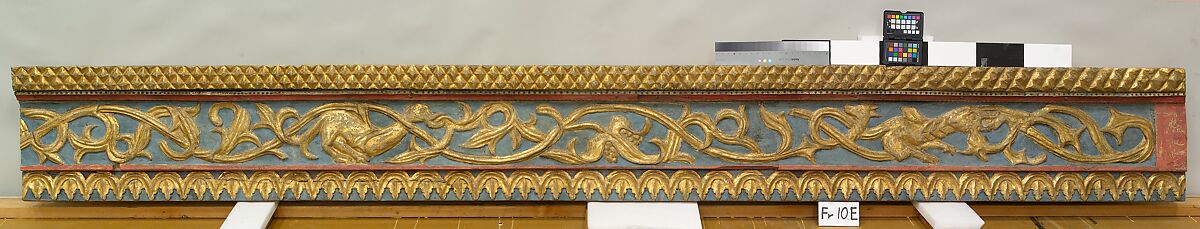 Ceiling, Wood; carved, painted, and gilded