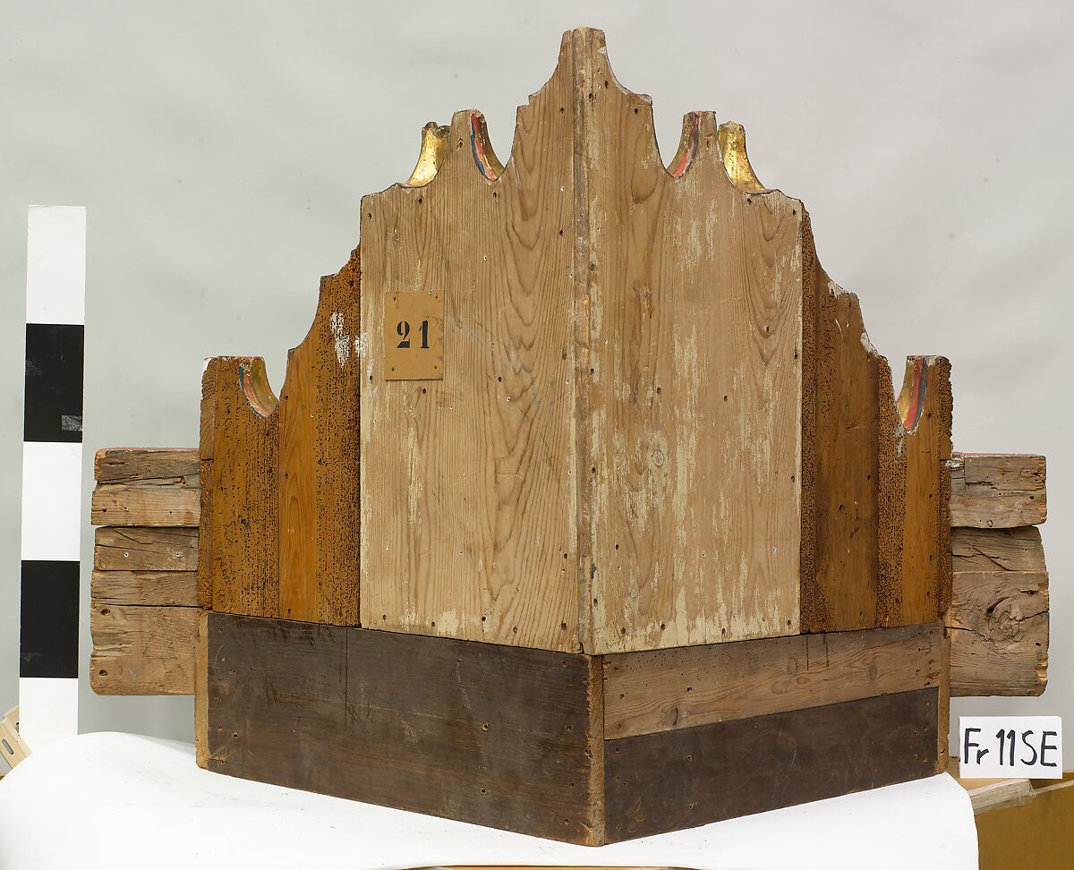 Ceiling, Wood; carved, painted, and gilded