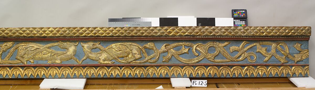 Ceiling, Wood; carved, painted, and gilded