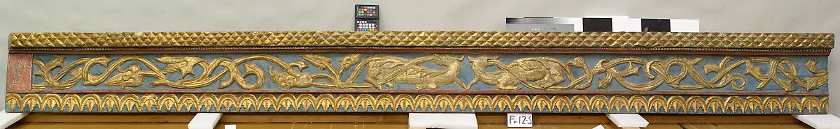 Ceiling, Wood; carved, painted, and gilded