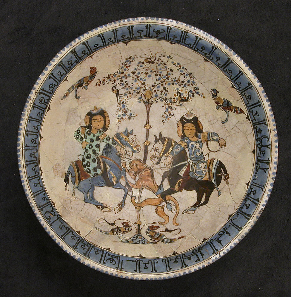 Bowl, Stonepaste; overglaze painted, so-called "mina'i" ware 