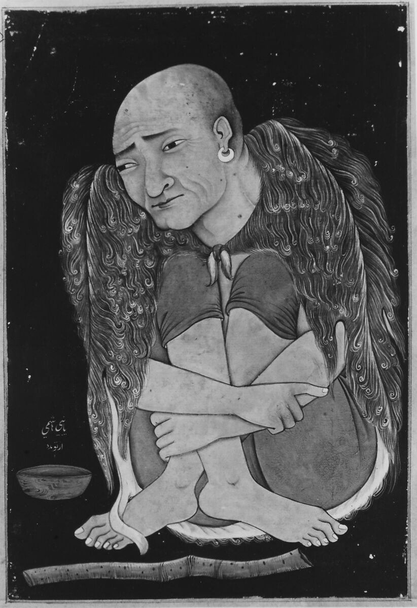 Portrait of a Sufi, Ink, opaque watercolor, and gold on paper