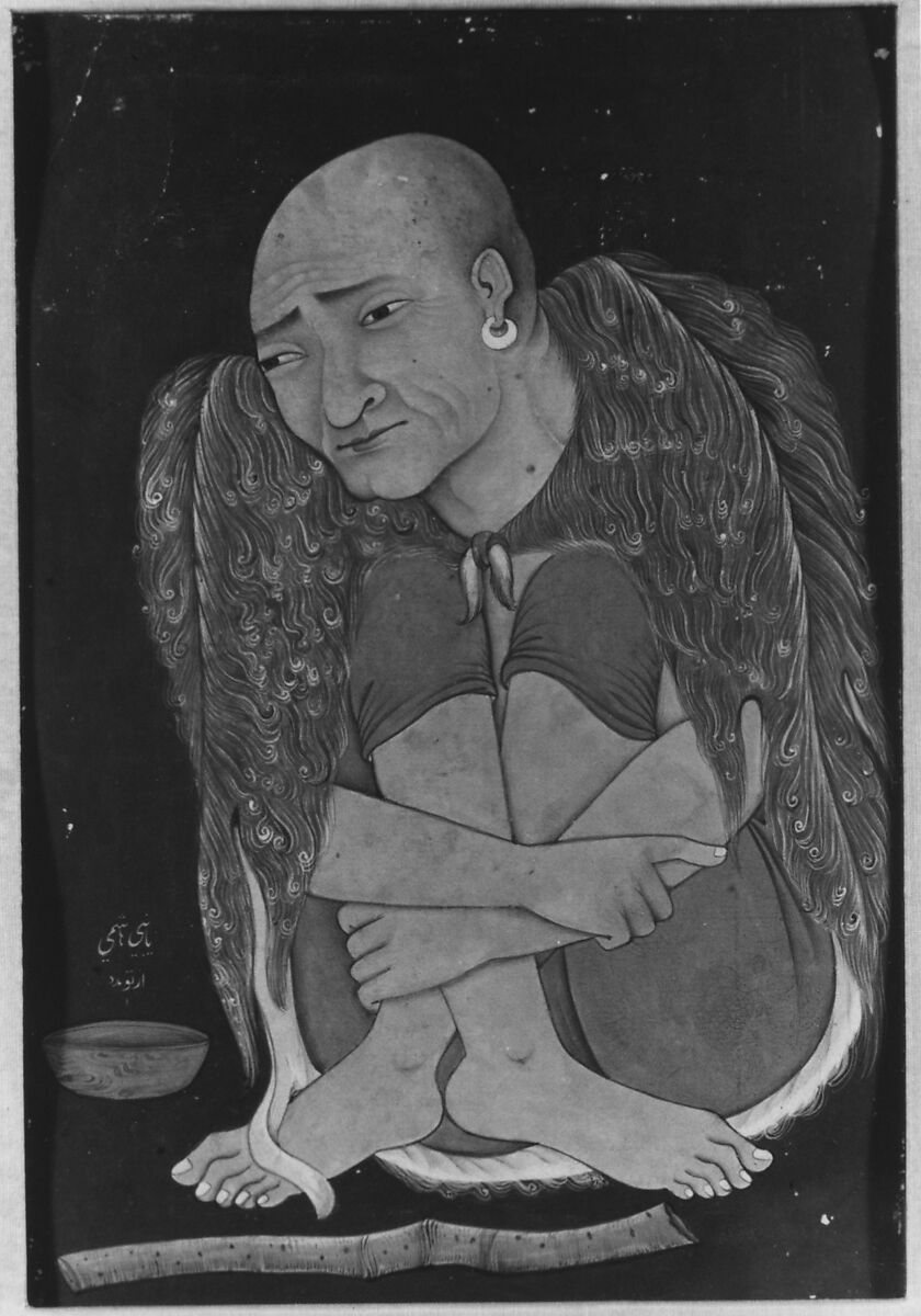 Portrait of a Sufi, Ink, opaque watercolor, and gold on paper