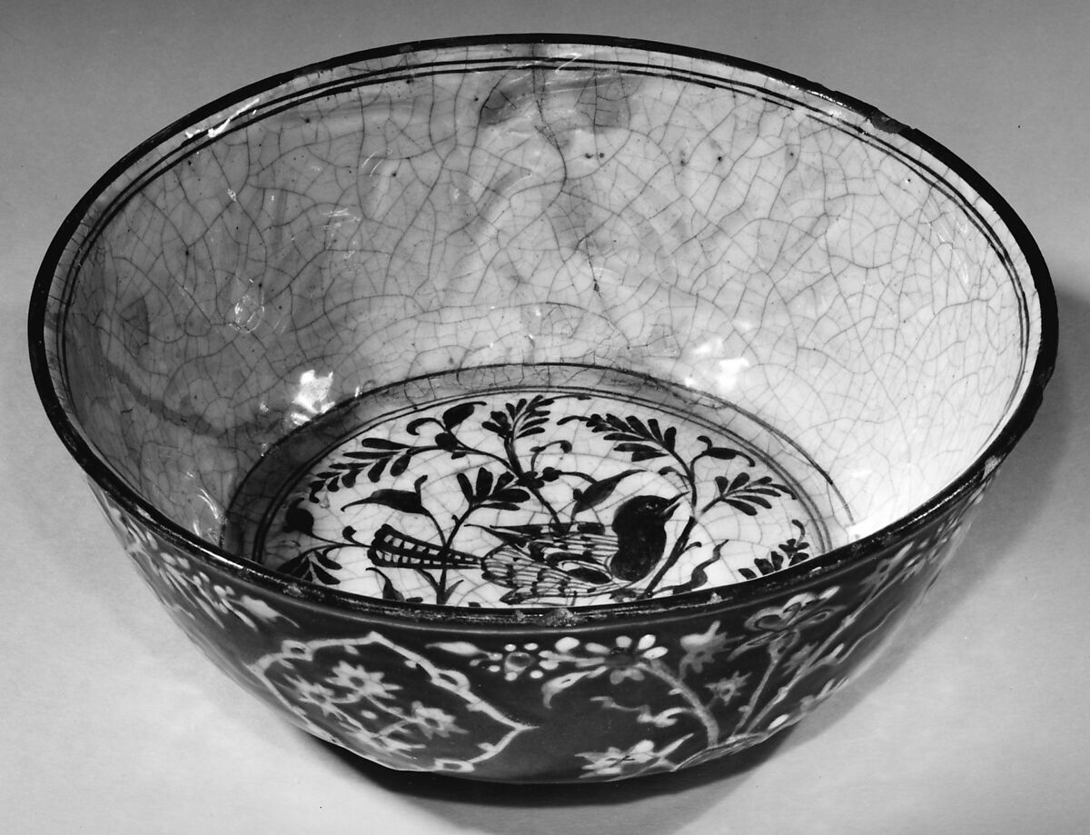 Bowl, Stonepaste; glazed