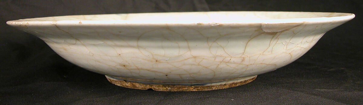 Dish with a Portrait of a Man, Stonepaste; painted in blue under transparent glaze (Kubachi ware)