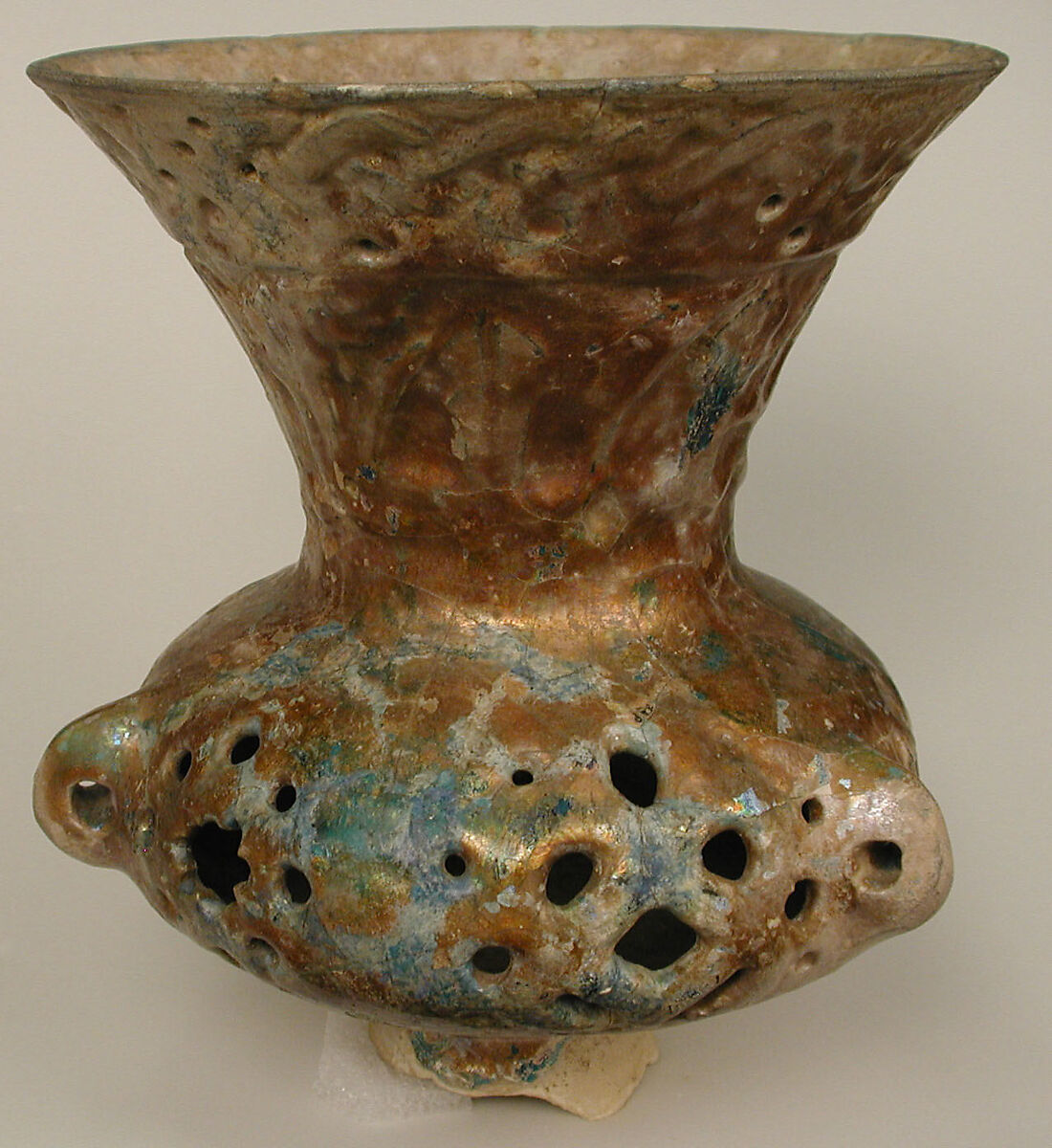 Mosque Lamp, Earthenware; glazed 